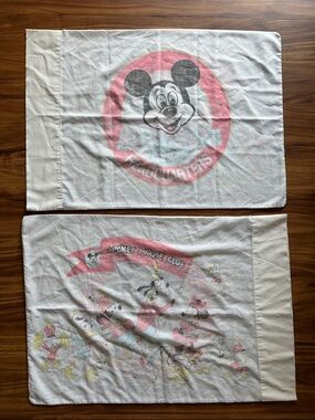 Vintage 1970’s Mickey Mouse Club Pillowcases